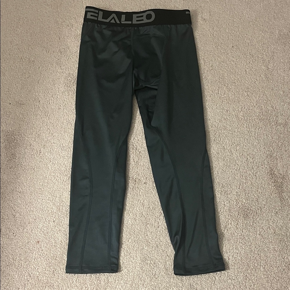 Kids Black Athletic Leggings